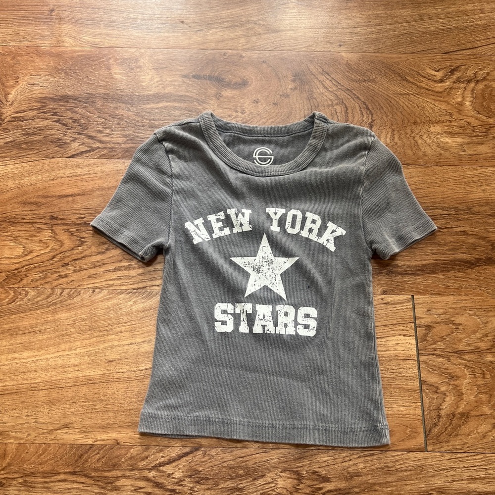 New York Stars Print T-Shirt